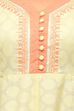 Cream Cotton Flared Kurta image number 4