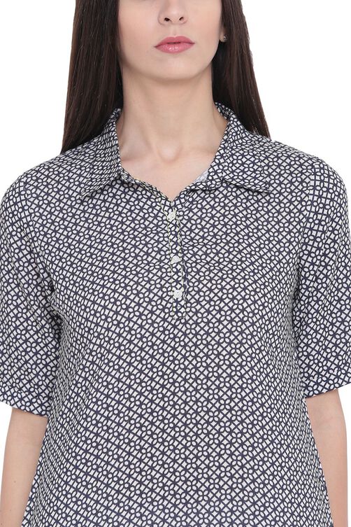 Black Viscose Indie Top image number 1