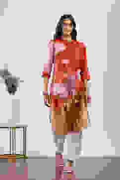 Red Rayon Straight Kurtas image number 5