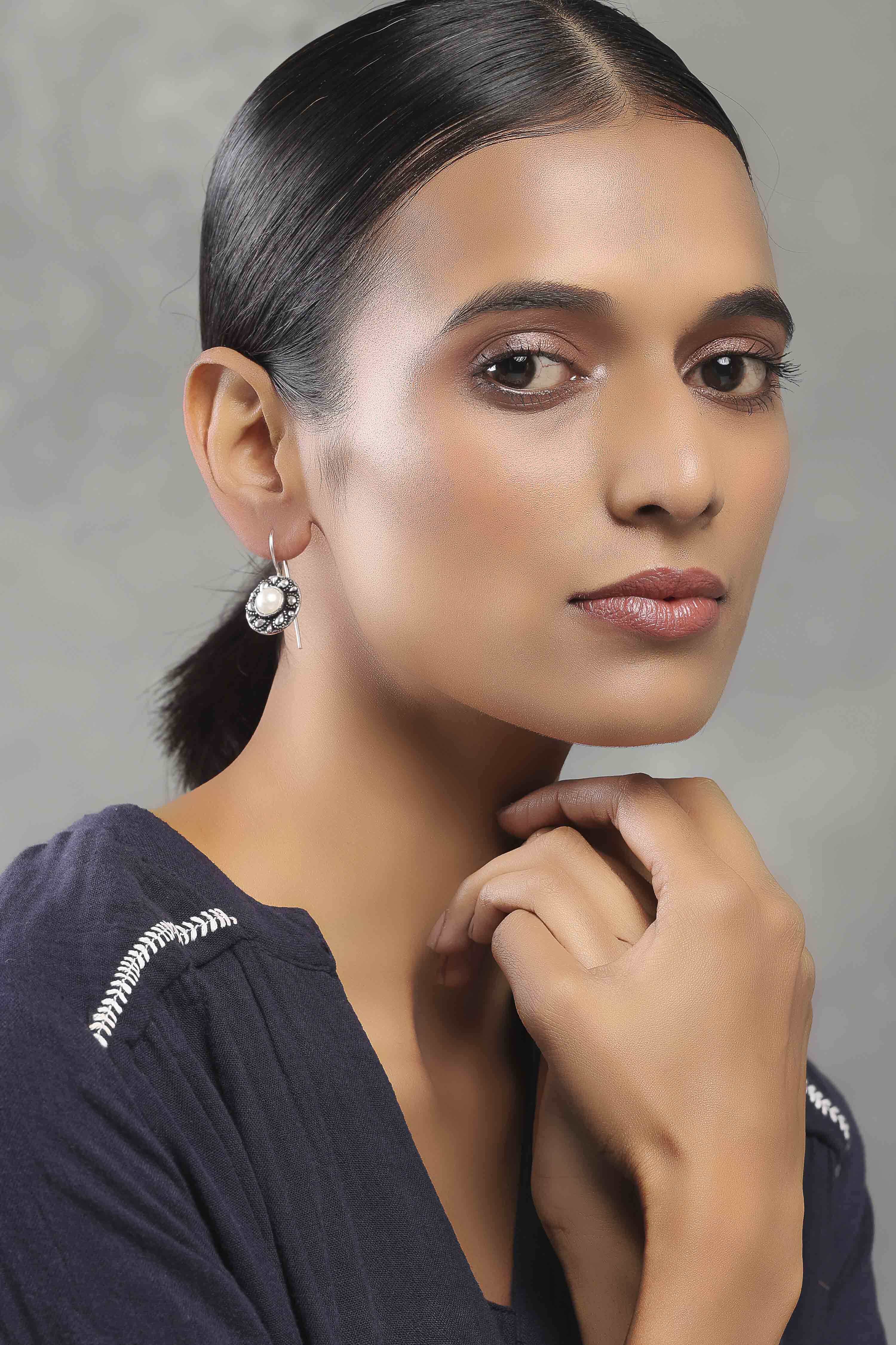 Pearl Brass Drop & Danglers image number 3