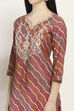 Olive Viscose Blend Straight Set image number 1