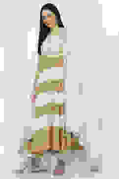 White and Golden Tiered Anarkali Suit Set image number 0