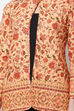 Peach Cotton And Flex Straight Jacket image number 1