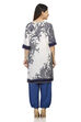 Pink Straight High Low Viscose Kurta image number 4