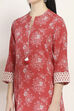 Red Cotton Straight SET image number 1