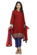 Maroon Straight Cotton Kurta image number 4