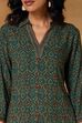 Brown Printed Straight Kurta image number 1