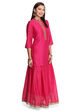 Pink Straight Poly Cotton Indie Top image number 2