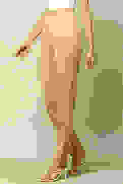 Ecru Acrylic Regular Solid Legging image number 2