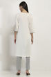 White Viscose Straight SET image number 4