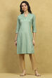 Green Viscose Rayon Printed Straight Kurta image number 5