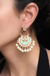 Turquoise Metal Brass Earring image number 0