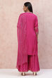 Magenta Viscose Straight Suit Set image number 7