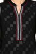 Black Straight Viscose Rayon Kurta image number 4