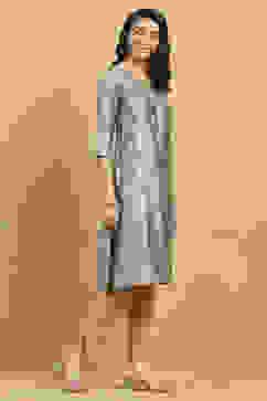 Green Printed Straight Kurta image number 4