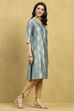 Pink Printed Straight Kurta image number 4
