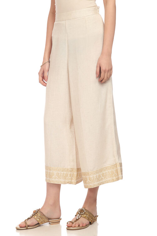 Ecru Viscose Palazzo image number 2