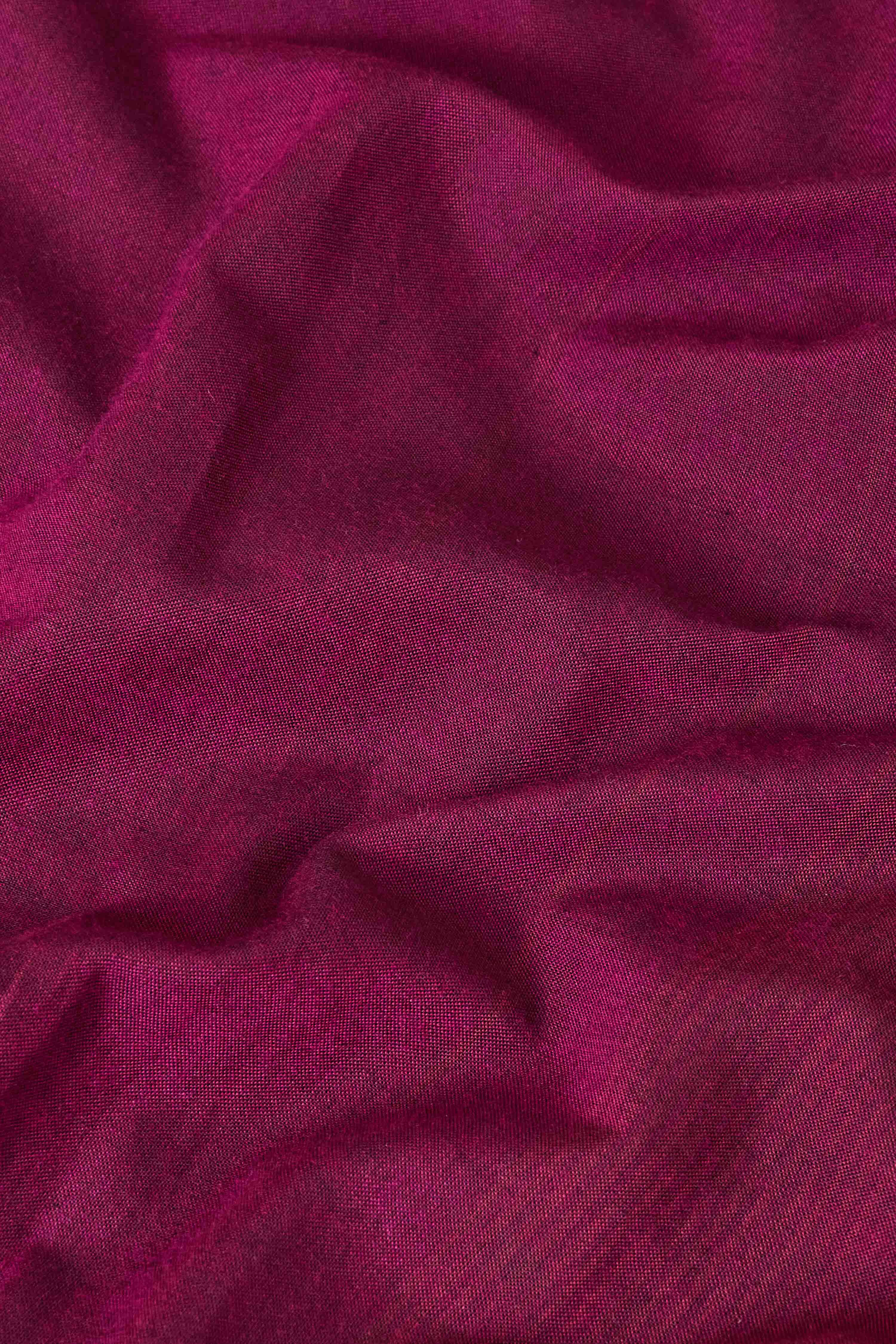 Purple Cotton Straight Yarndyed Kurta Pants Set image number 3