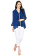 Indigo Straight Viscose Indie Top image number 6