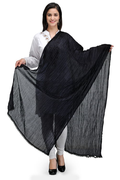 Black Cotton Stole image number 0