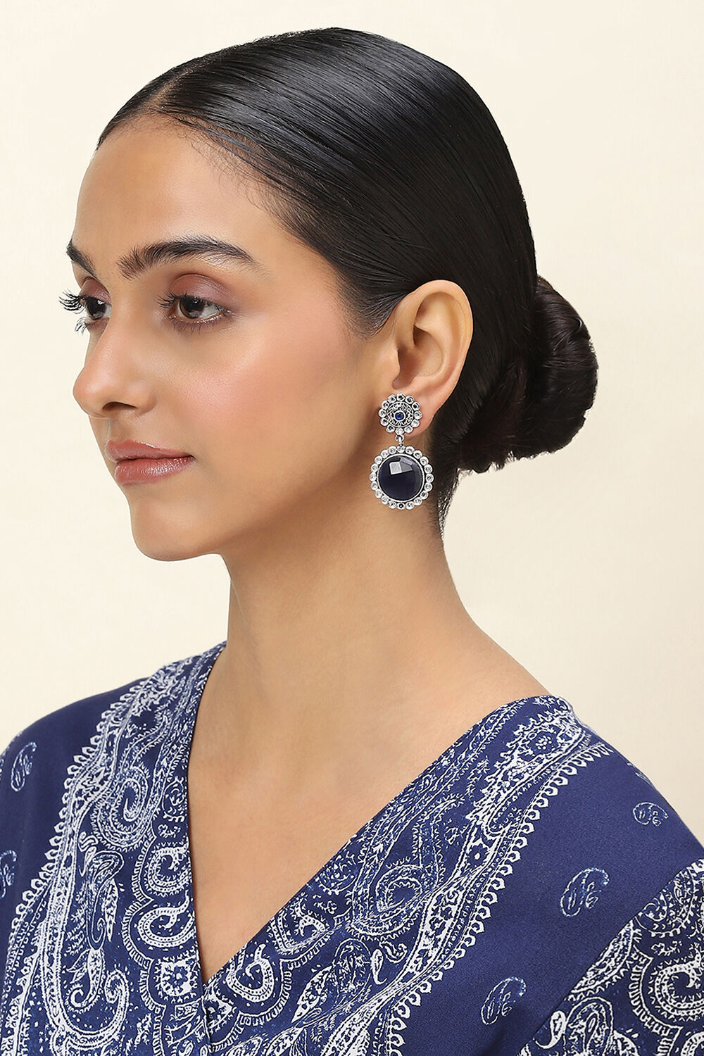 Navy Alloy Drop & Danglers image number 3