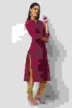 Red Viscose Printed Straight Kurta image number 4