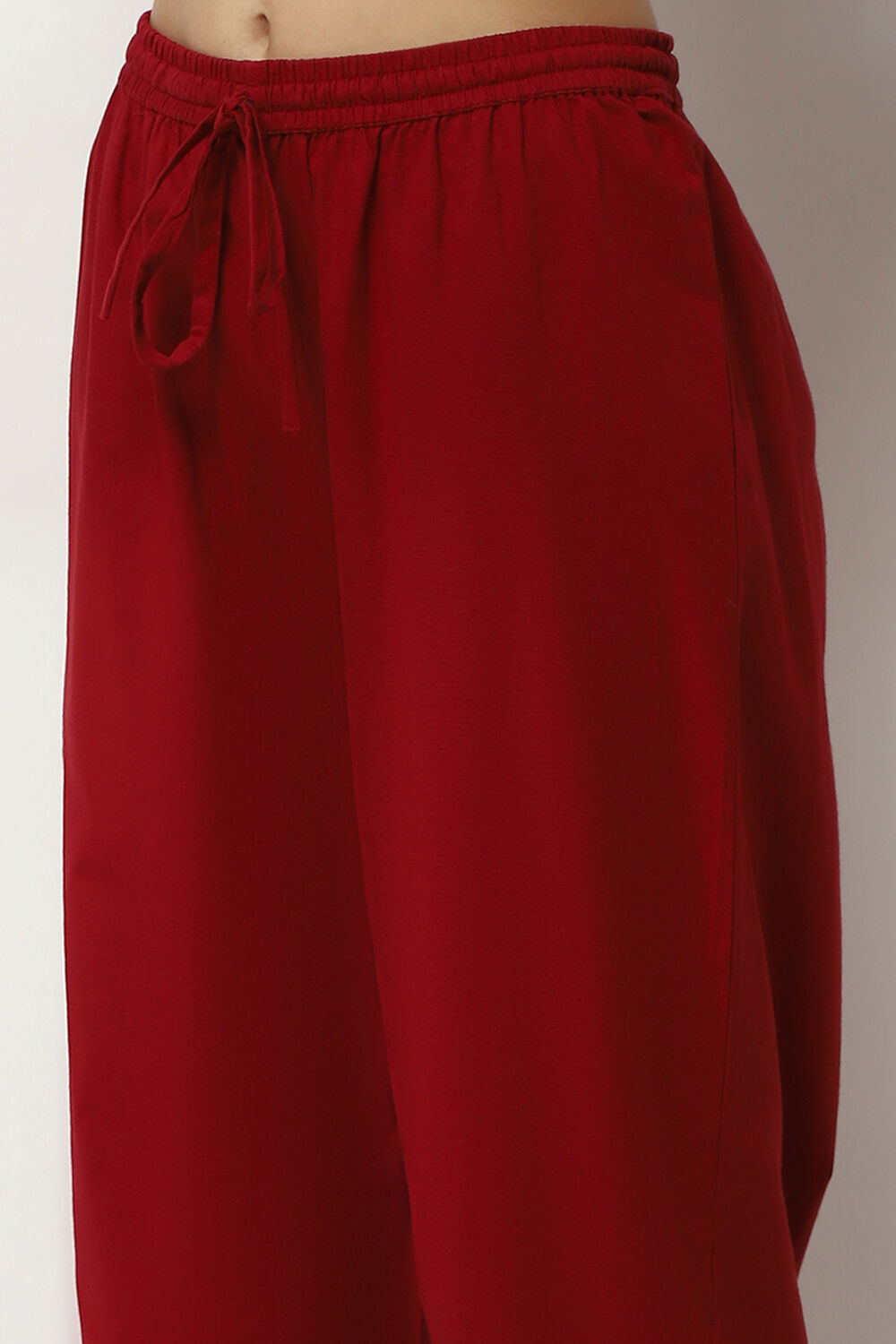 Navy Blue Cotton Printed Straight Kurta Set image number 2