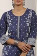 Blue Cotton Straight Suit Sets image number 1