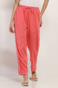 Coral Printed Regular Pants image number 4