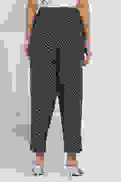 Indigo Cotton Printed Regular Pants image number 5