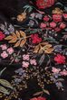 Black Floral Printed Straight Kurta Set image number 3