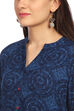 Indigo Asymmetric Viscose Dress image number 1