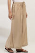Gold Viscose Blend Palazzos image number 3
