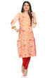 Green Cotton A-Line Kurta image number 0