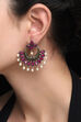 Red Metal Brass Earring image number 0