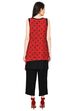 Red Flared Modal Kurta image number 5