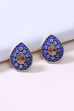 Blue Metal Brass Earring image number 2