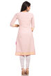 Beige Straight Cotton Kurta image number 1