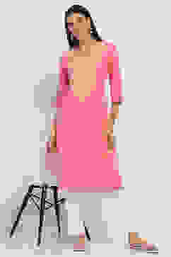 Coral Embroidered Straight Kurta image number 0