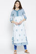 White Cambric Straight Kurta image number 0