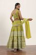 Pink Polyester Kalidar Lehenga Set image number 4