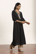 Black Viscose Rayon Straight Kurta Pants Set image number 5
