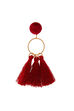 Golden Metal Brass Earrings image number 1