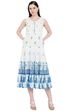 White Cambric Tiered Dress Kurta image number 0