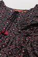 Black LIVA Tiered Dress image number 1