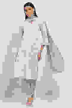 Blue Cotton Printed Straight Suit Set image number 0