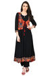 Black Kalidar Rayon Kurta image number 0