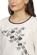 Ecru A Line Cotton Indie Top image number 1