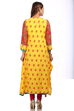 Yellow Straight Cotton Kurta image number 1