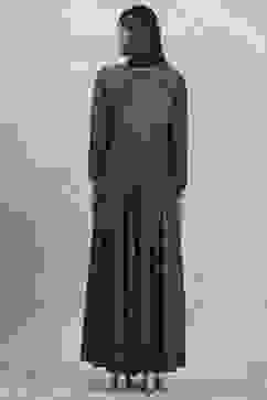 Green Viscose Rayon Printed Anarkali Dress image number 3